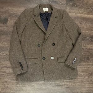 Sezane Christie double breasted wool blazer suit jacket size. 38/6